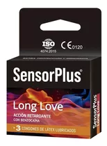 3 Preservativos Sensor Plus Long Love / Acción Retardante