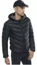 Campera Con Capucha Puffer Canelon Diagonal Importada P2