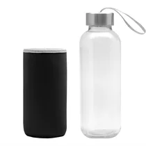 Botella De Vidrio Con Funda Aislante 400 Ml 