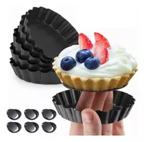 6 Molde Mini Pay Tarta Tartaleta Reutilizar Desmontable 10cm