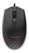 Mouse Gamer Multilaser Emborrachado 2400 Dpi Led 7 Cores Rgb