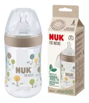 Mamadera Nuk For Nature 260ml - 100% Material Sostenible Color Natural