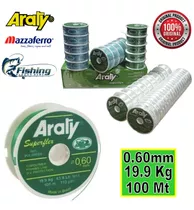 Linea Para Pescar Araty Superflex 100mts 0.60mm 19.9kg