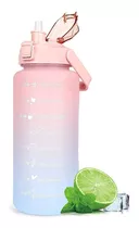 Botella De Agua Deportiva 2 L Diseño Motivacional Medidas Ax