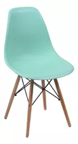 Silla De Comedor Boxbit Eames, Estructura Color Verde Menta, 1 Unidad