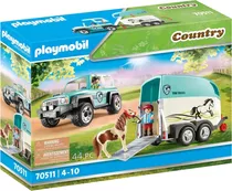 Playmobil Country 70511 Coche Con Remolque Para Poni