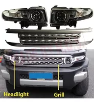 Faros Led Y Mascarrilla Para Toyota Fj Cruiser Bajo Pedido