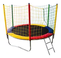 Pula Pula P/ Playground Infantil 2,44 Cor Preta Cor Da Lona De Salto Preto