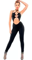 Catsuit Mono Jumpsuit Lycra Elastizado Con Argollas Sexy