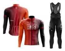 Uniforme Ciclismo Ruta Equipos 2024 Manga Larga Pantalón