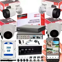 Cámaras De Seguridad Kit Cctv 1080p Dahua Dvr 8ch + 4cámaras