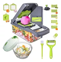 Vegetable Chopper Dicer 16-en-1 Con Garlic Chopper Set 7 Bla