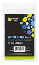 1000 Sleeves Mini Euro Premium 45 X 68 - Meeple Virus