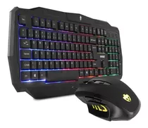 Kit Teclado Semi Mecânico Gamer Mouse 3200dpi Óptico Evolut