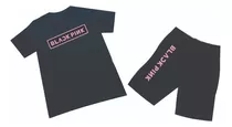 Conjuntos Camiseta Y Pantaloneta Grupo Kpop Black Pink Logo