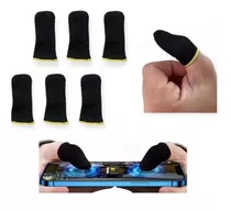 Kit 6 Peças Luvas De Dedo Gamer Anti Suor Para Celular Jogo