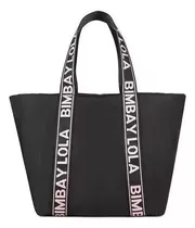 Bimba Y Lola Bolso De Hombro De Gran Capacidad De Nailon Negro Para Mujer