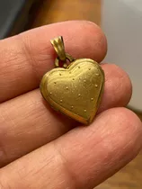 Luli Relicario Guardafoto Corazón Antiguo Enchapado Oro