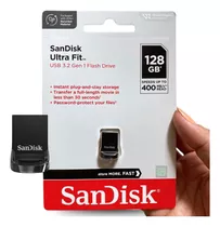 Pendrive Sandisk Ultra Fit 128gb Usb 3.2 Lacrado Original