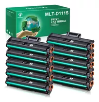 Kit 10 Toner Compatível Mlt-d111s D111 P/ Impressora Samsung Sl-m2070 Sl-m2020 M2070 M2020 1.8k