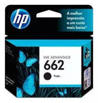 Cartucho De Tinta Hp 662 Preto Cz103ab