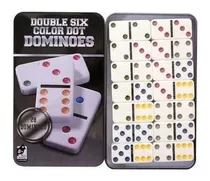 Jogo De Domino 28 Peças Reforçadas Lata Decorativa - Unyhome