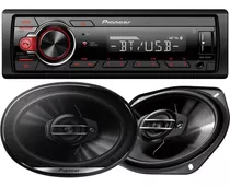 Combo Estereo Pioneer 215 Bluetooth + Parlantes 6x9 90w Rms