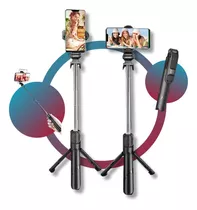Tripé Celular Bastão Selfie Vertical Horizontal Bluetooth 
