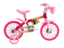 Bicicleta  Aro 12 Feminina Cairu Flower Lilly Rosa - Nathor