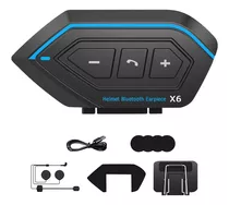 Casco De Motocicleta Impermeable Audífonos Bluetooth