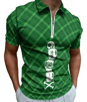 Polo Algodon Para Hombre Manga Corta Larga Estilo Casual