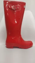 Bota De Lluvia Dama Caña Larga Rojo 35 Al 40