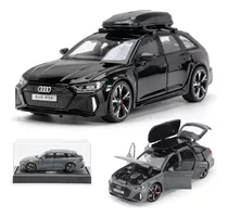 Audi Rs6 Avant Miniatura Metal Carro Com Luzes E Som 1/32