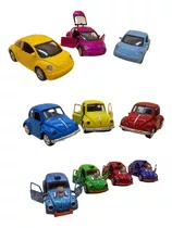 Miniatura Fusquinha Newbeetle Fusca Turbo Metal Fricção Car