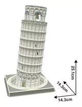 Torre Inclinada De Pisa - Puzzle 3d - 27 Piezas - Cubic Fun