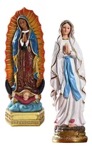 2 Juegos De Resina Católica Madonna Virgen María Estatua