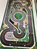 Pista Para Brincar Com Carrinhos Hot Wheels Kids 2,00x1,00m Cor Cinza