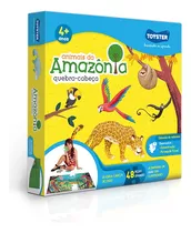 Quebra Cabeça Puzzle Grandão Animais Amazônia Toyster 48 Pçs