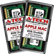 Kit A-tech 8 Gb (2 X 4 Gb) Ram Macbook Pro (mediados 2012),