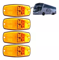 Kit 4 Lanterna Lateral Para Ônibus Marcopolo G7 5 Led Bivolt