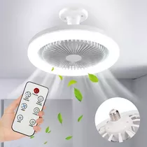 Lámpara De Ventilador Multifunción Foco Led De 30 W E27/e26 Cantidad De Aspas 3 Color De La Estructura Blanco Color De Las Aspas White Diámetro 26 Cm Frecuencia 1 Material De Las Aspas Plástico