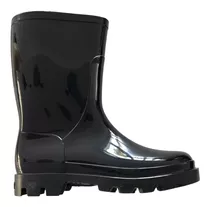 Bota De Dama Lluvia Calfor Ladyrain Negra 35 - 40 Caña Media