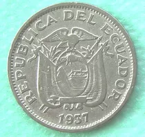 Moneda  Ecuador 1937  20 Centavos