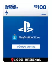 Gift Card Playstation Store 100 Reais Psn Plus Ps4 Ps5 Br