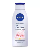 Loción Corporal Nivea Cereza Y Aceite De Jojoba X 400 Ml