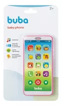 Brinquedo Musical Telefone Celular Buba P/ Baby Educativo Cor Rosa