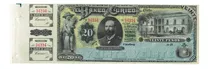 Billete De 20 Pesos El Banco De Curico De 1.882