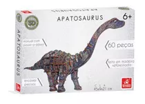 Quebra Cabeça Planet Adventure 3d 60 Pçs Apatasaurus Novo