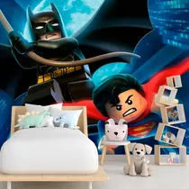 Papel Adesivo Quarto Menino Avengers Vingadores 2,00 X 1,00 Cor Papel De Parede Quarto Menino Batman E Super Man Infantil Desenho Lego