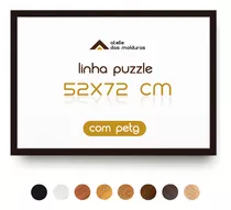 Moldura 52x72 Cm Para Quebra Cabeça Puzzle 1000 Pçs Com Petg